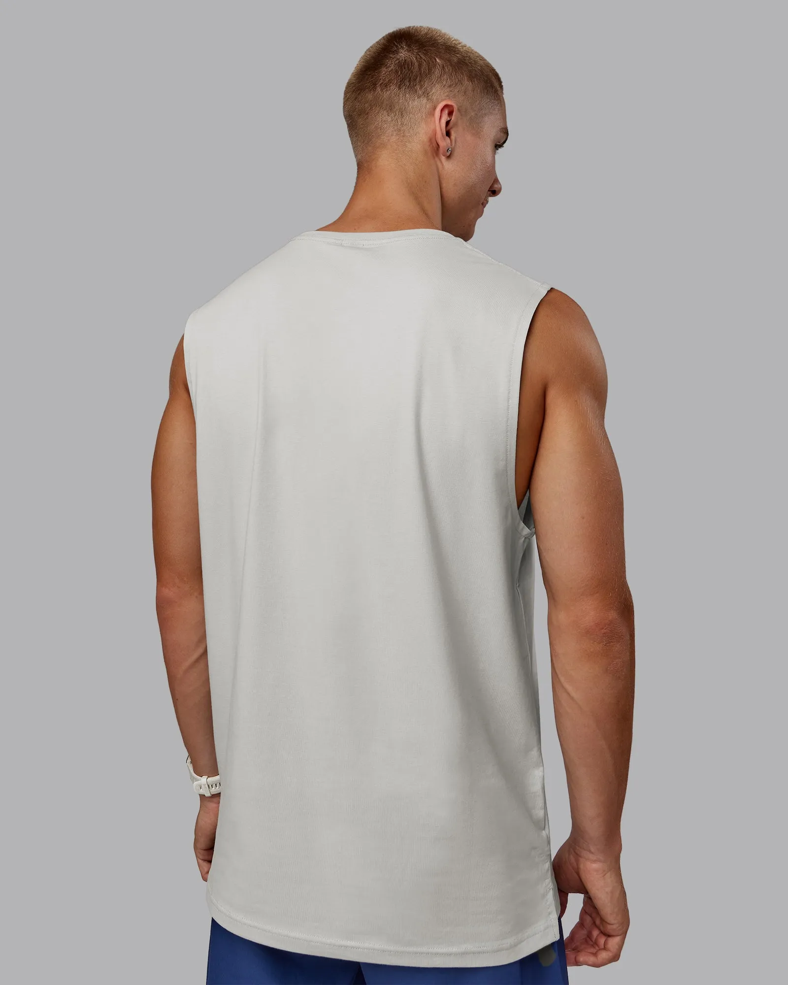 1% Better FLXCotton Training Fit Tank - Digital Mist/White