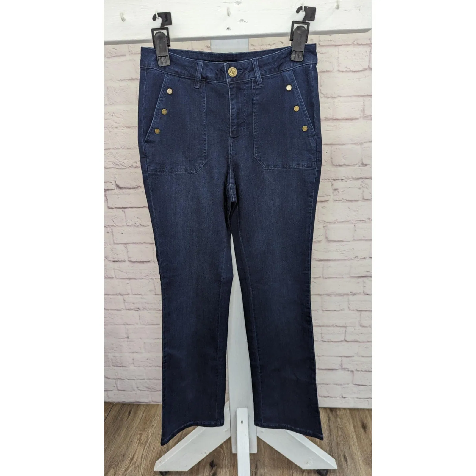 14R DARK INDIGO A617222 Belle by Kim Gravel Regular TripleLuxe Denim Jean