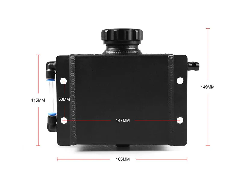 1L Radiator Coolant Overflow Bottle Recovery Water Tank Reservoir