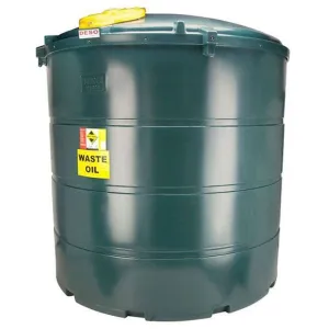 9,200 Litre Plastic Bunded Waste Oil Tank (Vertical)