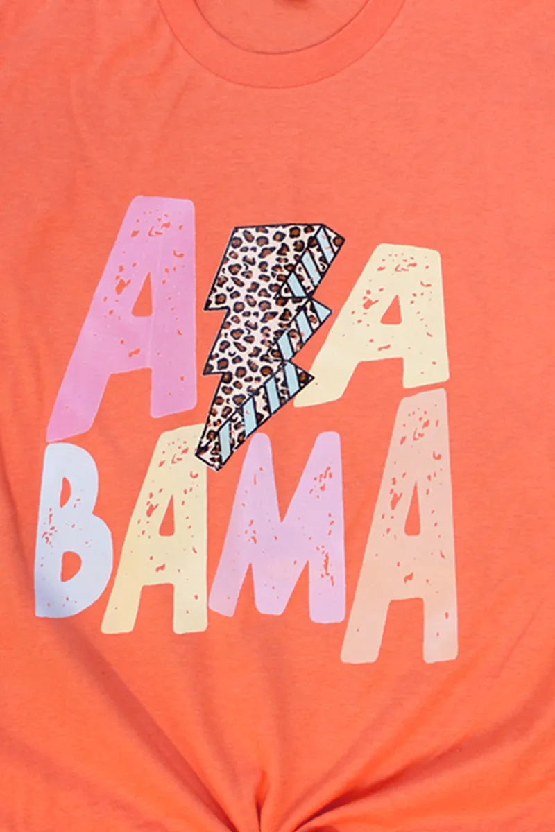 Alabama Bolt Pastel Unisex Blend Tee