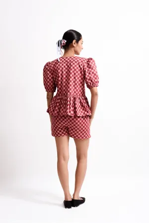 Amber | Checkered Shorts