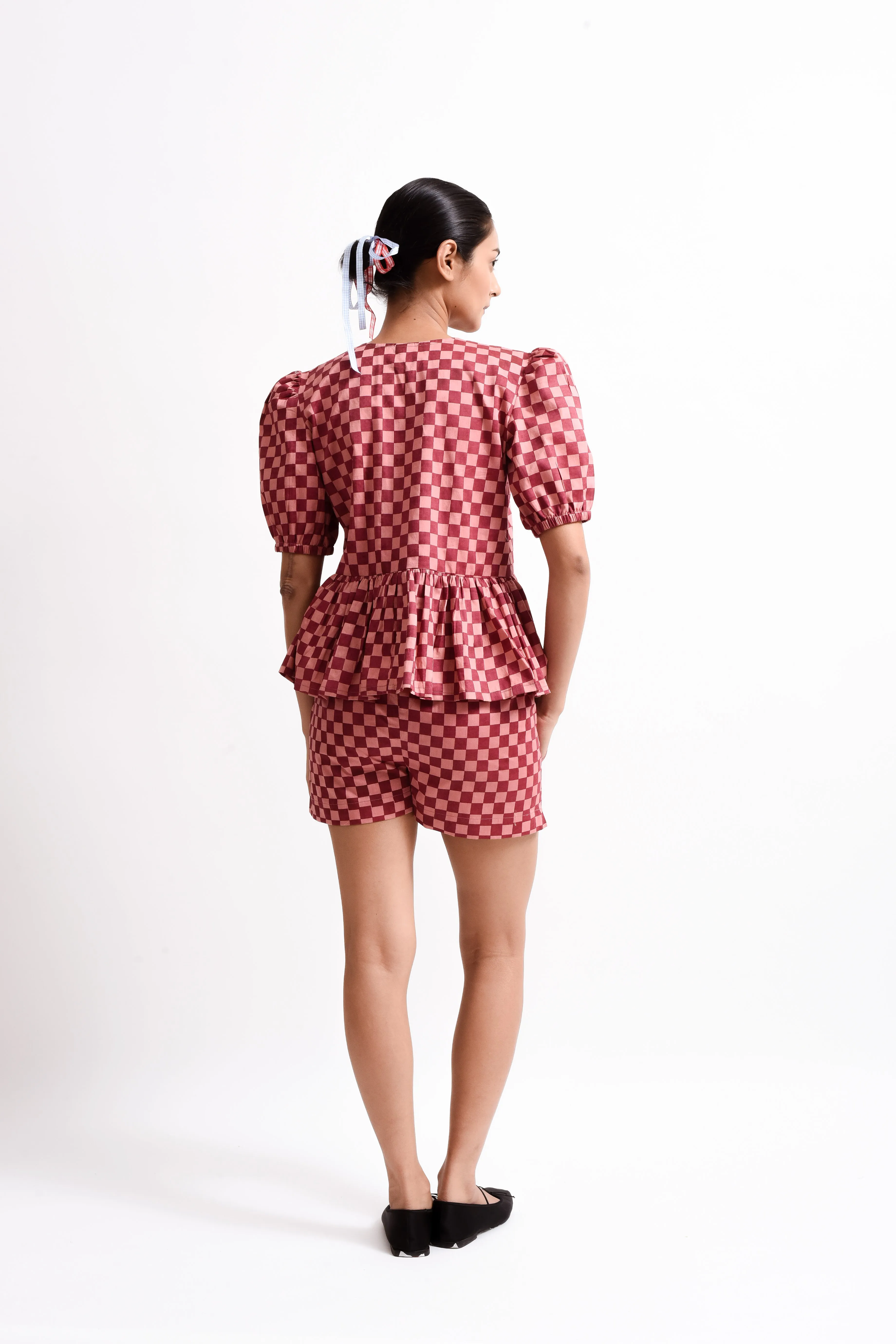Amber | Checkered Shorts