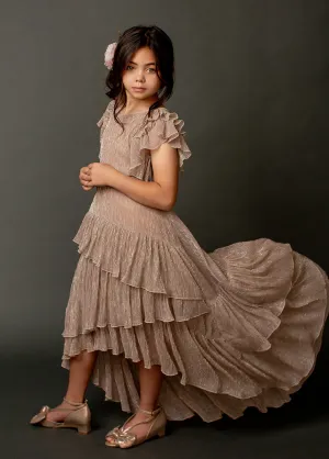 Angelina Dress in Rosegold