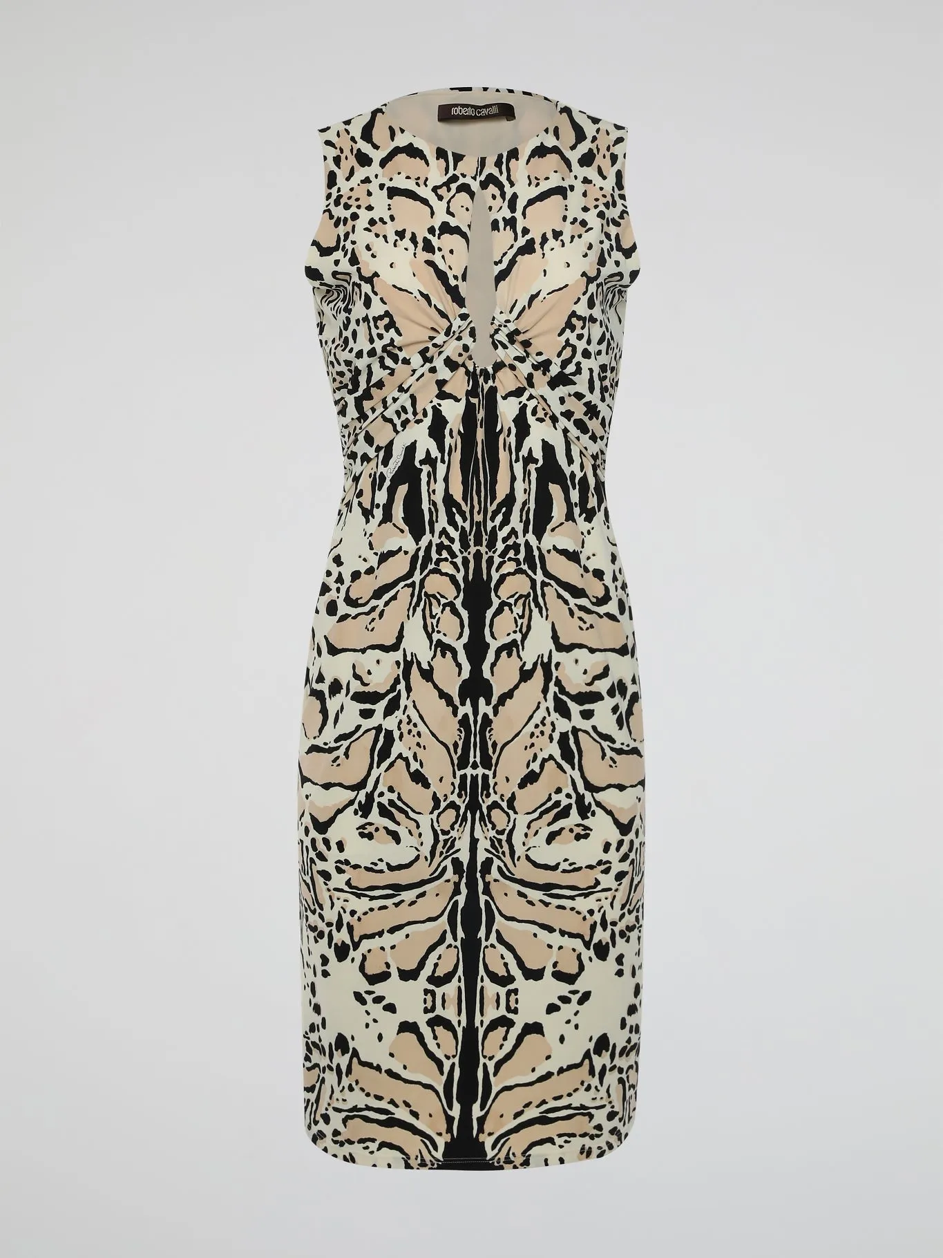 Animal Print Keyhole Dress