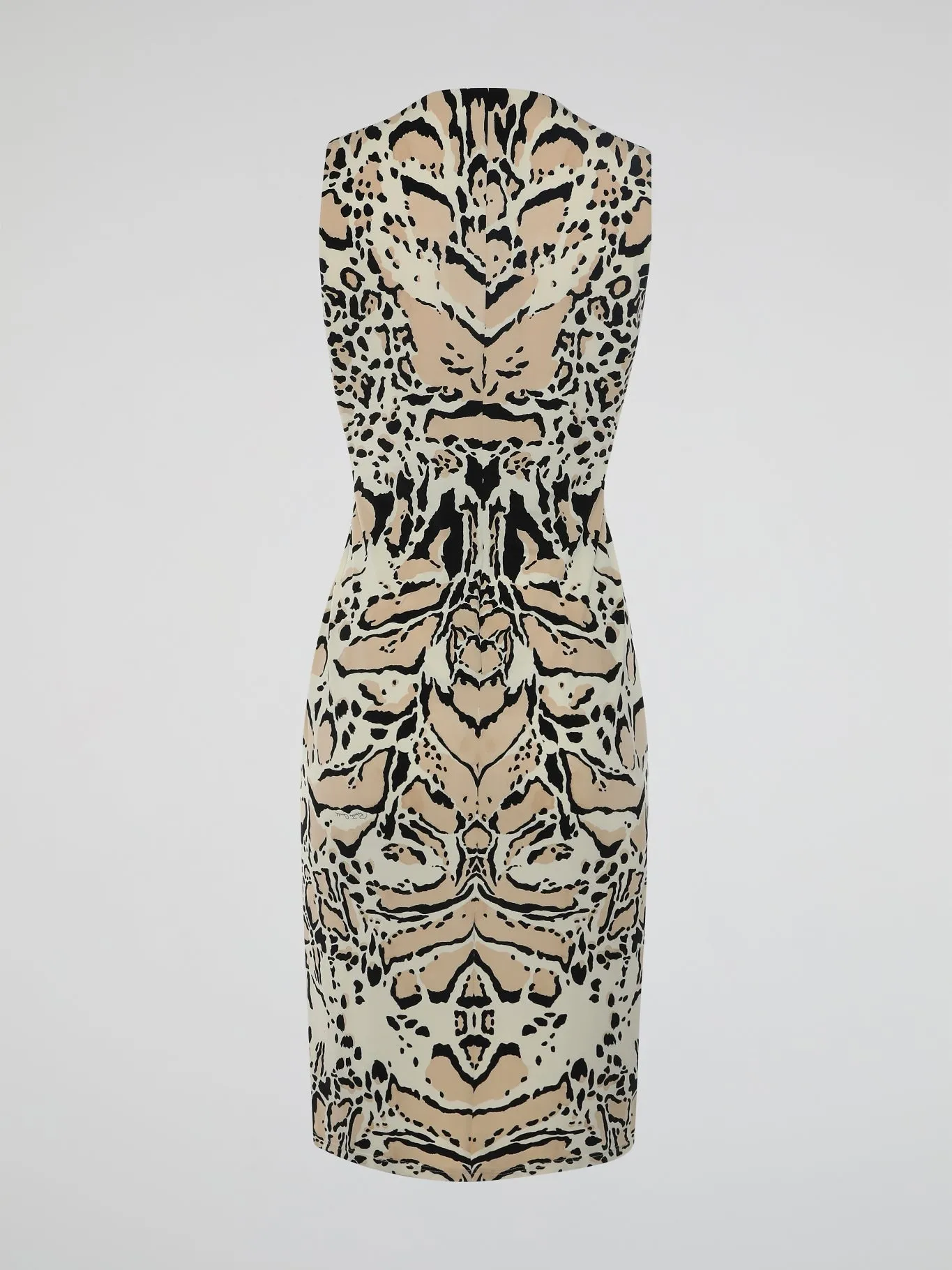 Animal Print Keyhole Dress