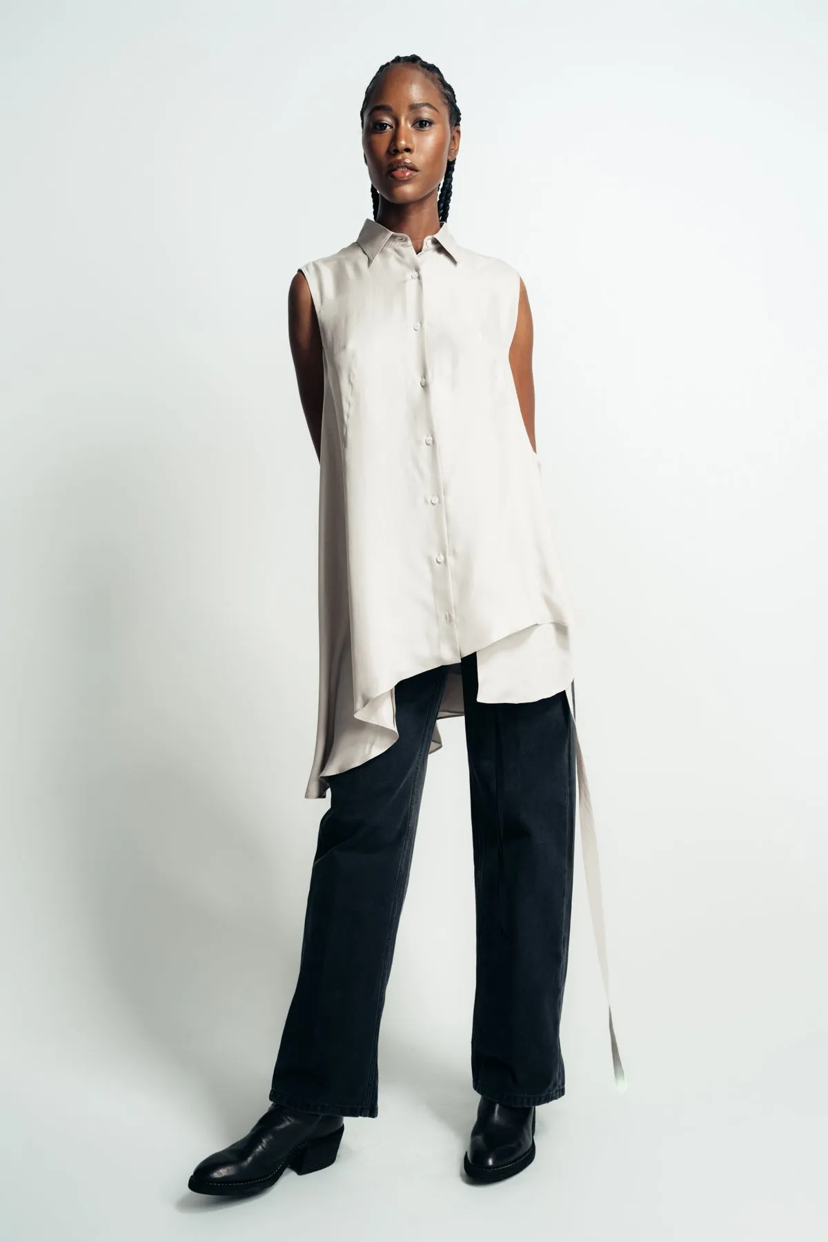 ANN DEMEULEMEESTER | IONA ASYMMETRICAL OVERSIZED SHIRT
