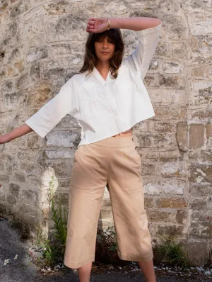 Anna Women's Organic Cotton Culottes | Sand
