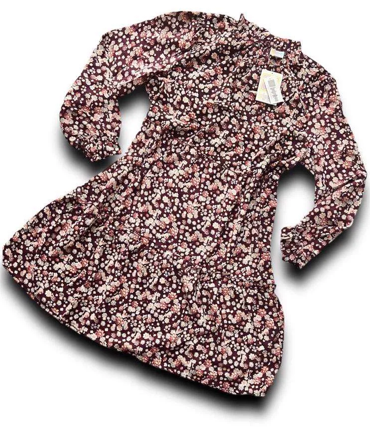 Annabelle - Maroon Red Floral