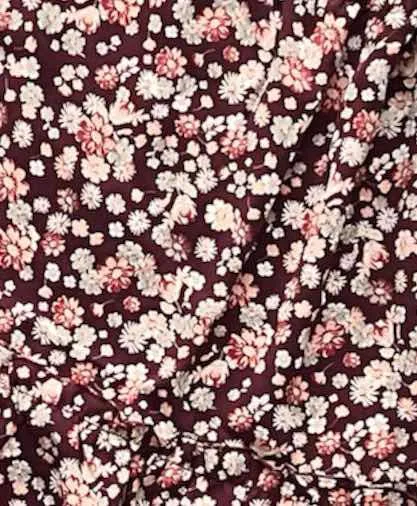 Annabelle - Maroon Red Floral
