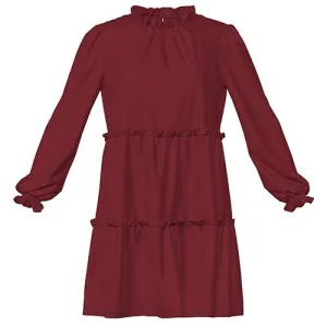 Annabelle - Solid Merlot Red