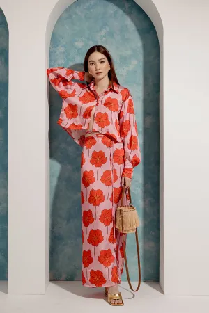 Asymmetric Long sleeve cropped shirt
