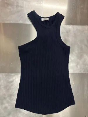 Asymmetric Racerback Tank - Midnight