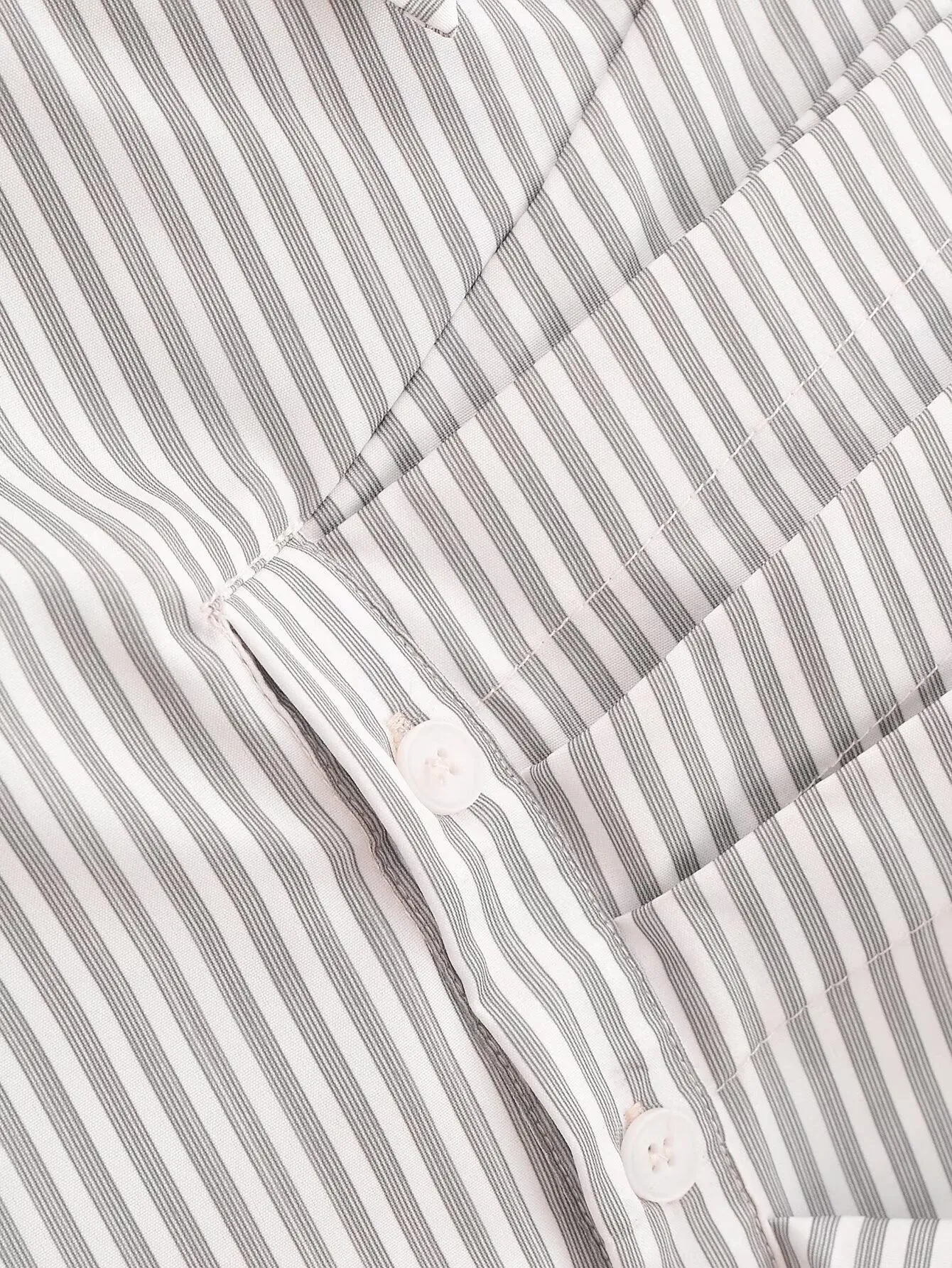 Asymmetric Striped One Sleeve Blouse