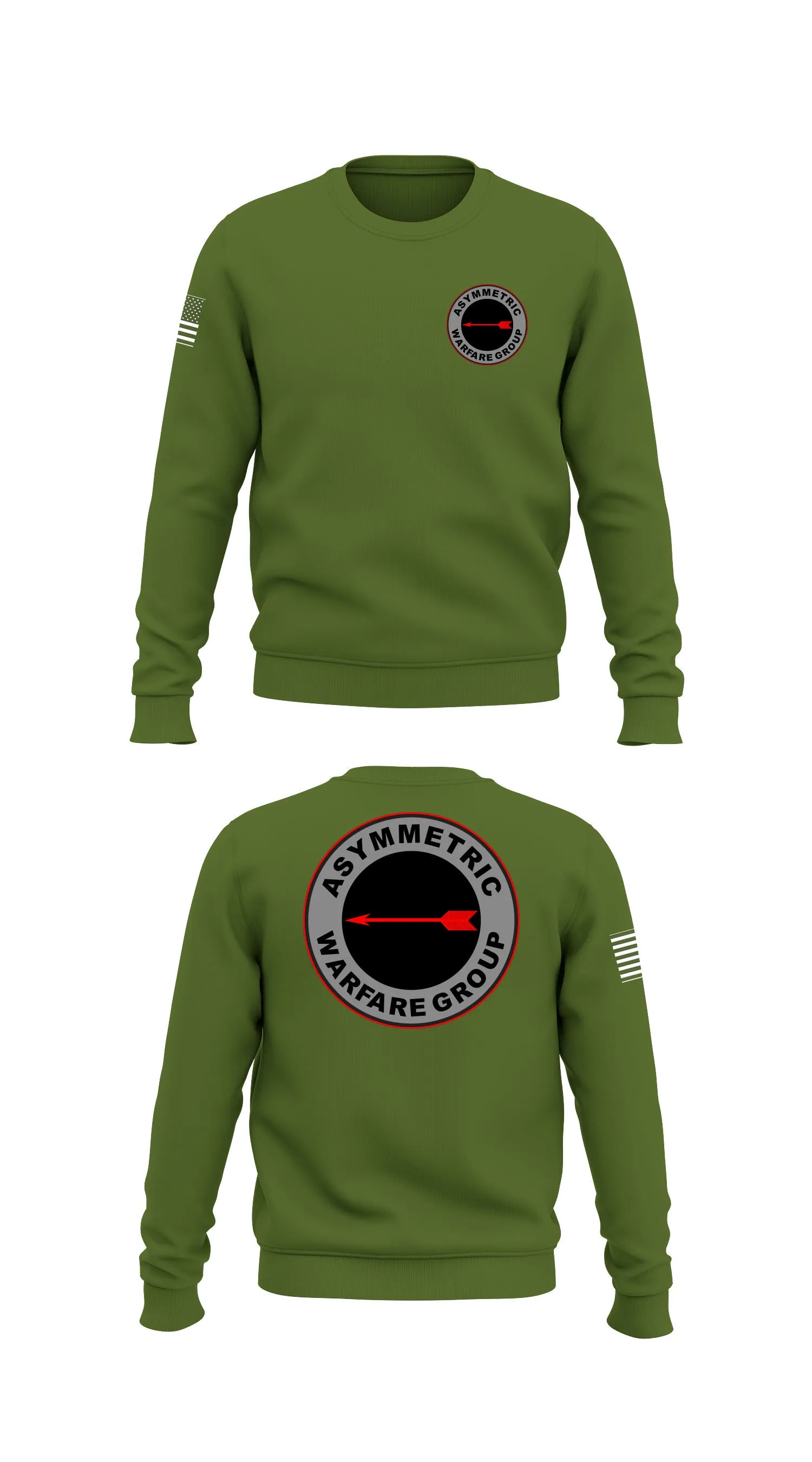 Asymmetric Warfare Group Store 1 Core Men's Crewneck Performance Sweatshirt - 60674694826