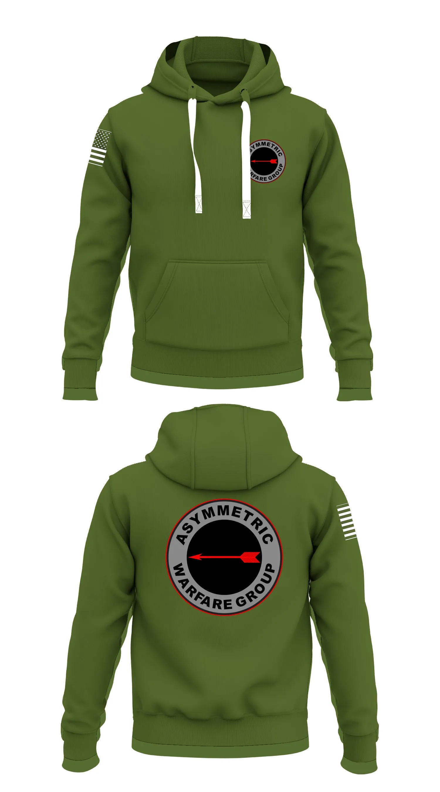 Asymmetric Warfare Group Store 1  Core Men's Hooded Performance Sweatshirt - 35840764518