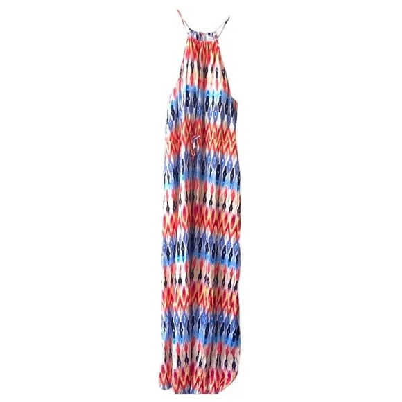ATHLETA NWT Sunset Dress Multicolored Maxi size L