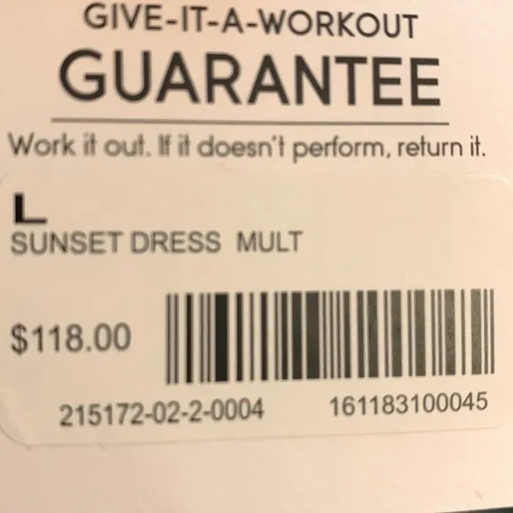ATHLETA NWT Sunset Dress Multicolored Maxi size L