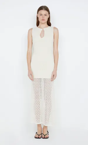 AURORA KEYHOLE DRESS - IVORY