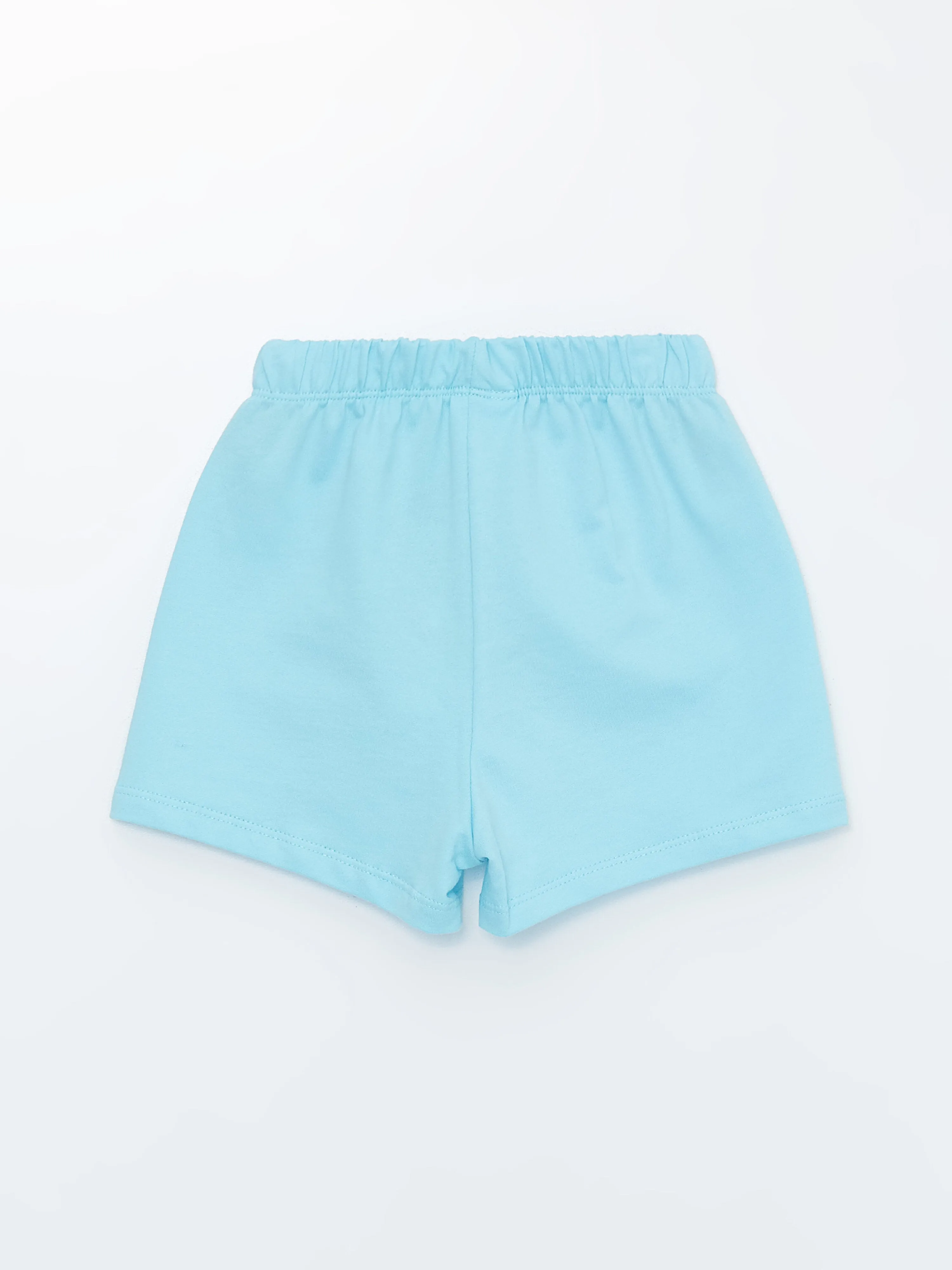 Baby Girl Shorts with Elastic Waist, 2 Pack