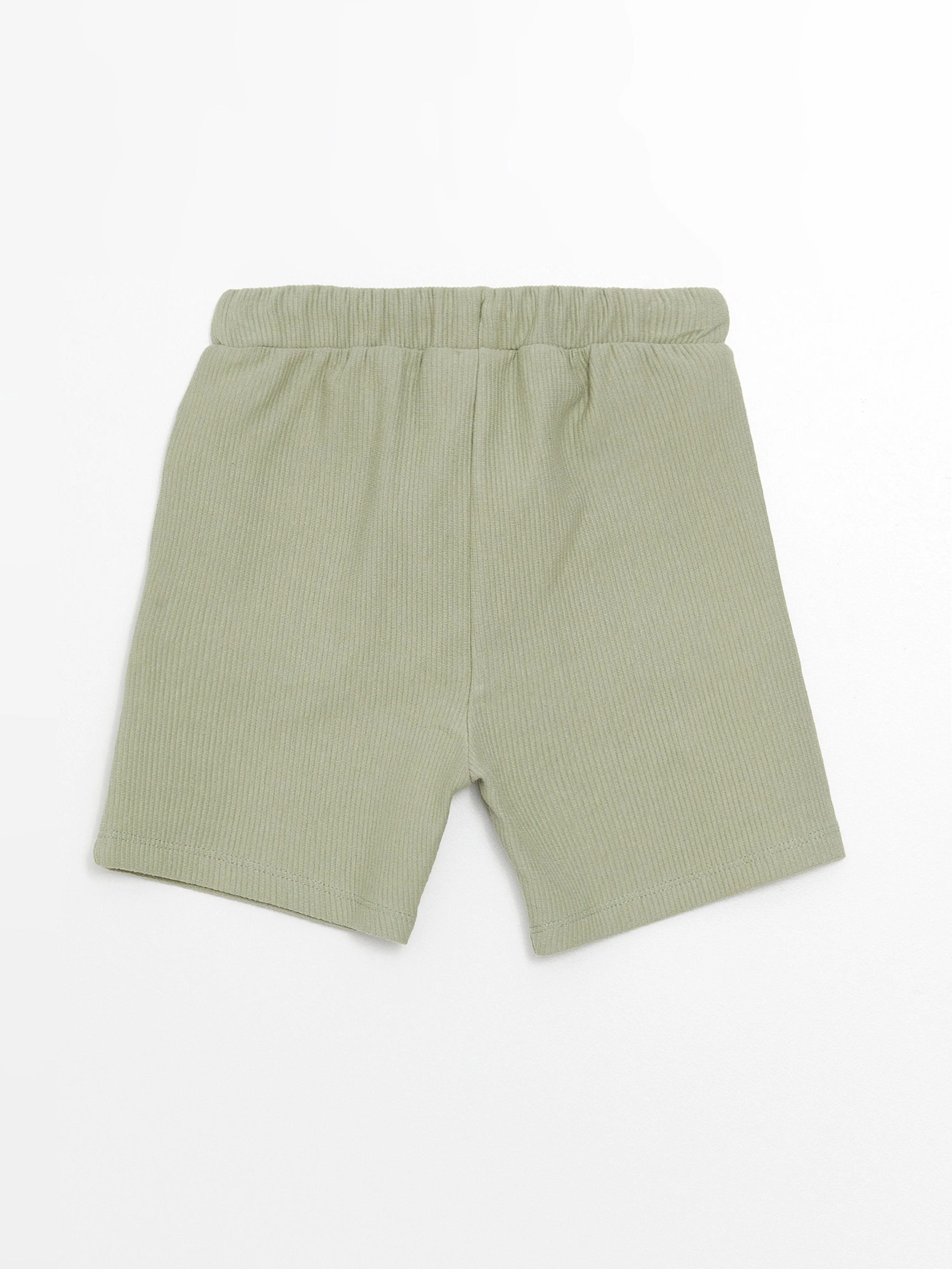 Basic Baby Boy Shorts with Elastic Waist