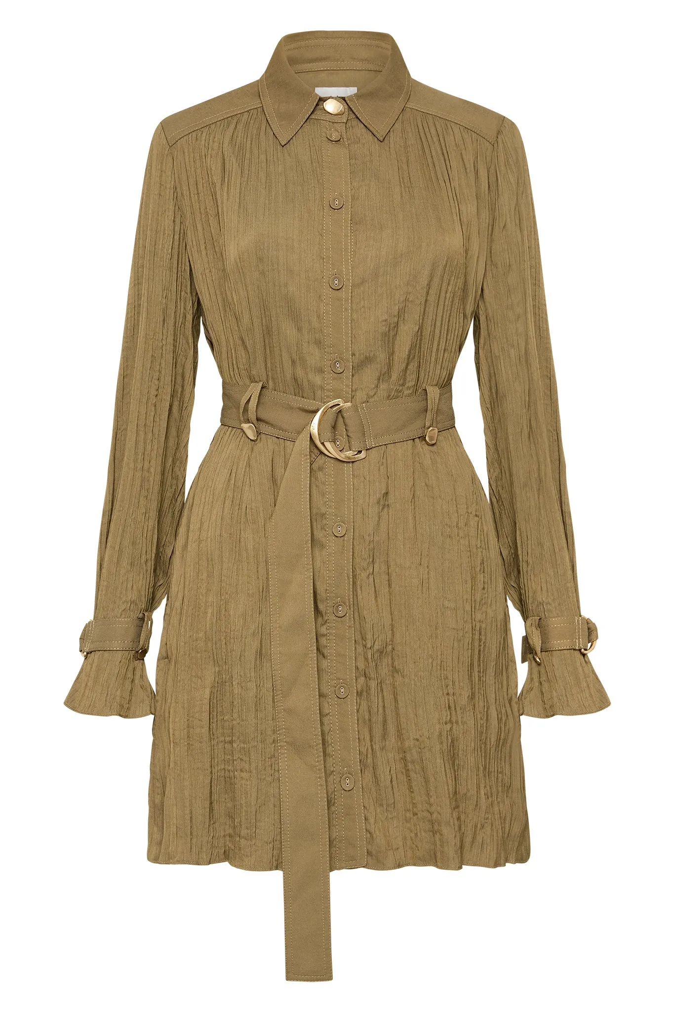 Bays Crushed Pleat Mini Dress