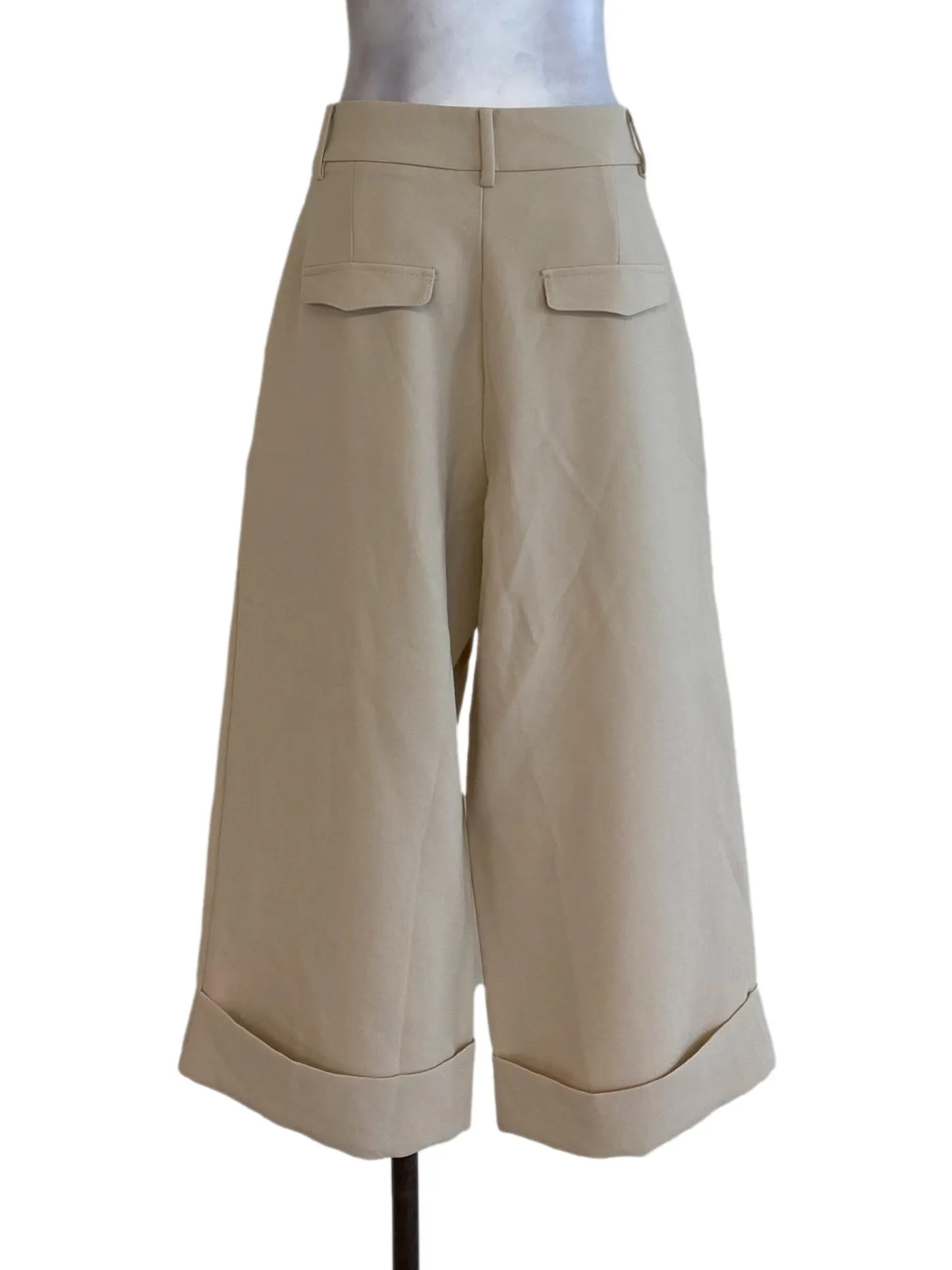 Beige Wide Pants
