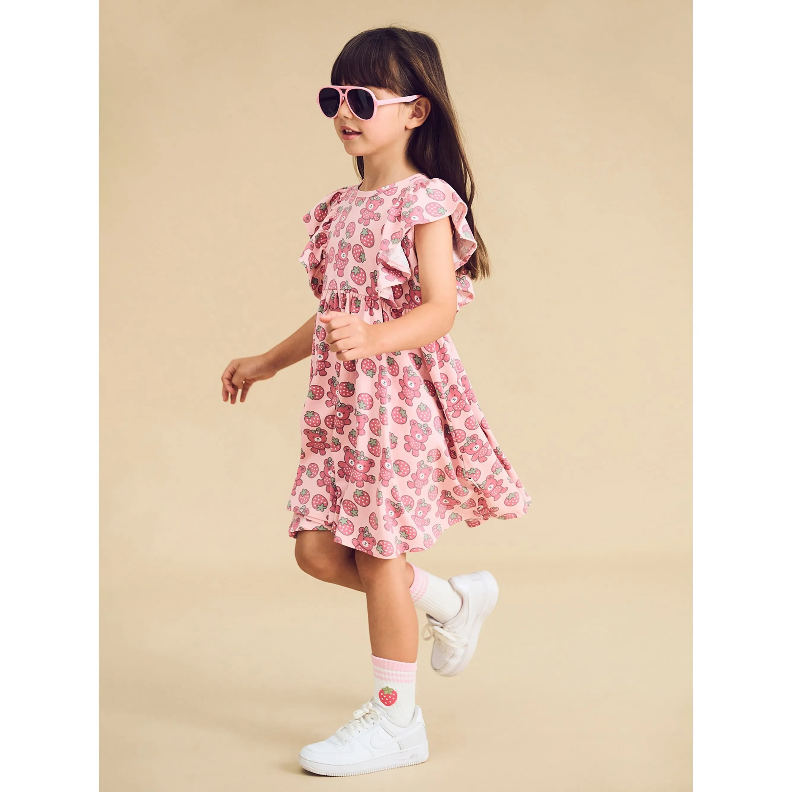 Berry Bear Frill Dress