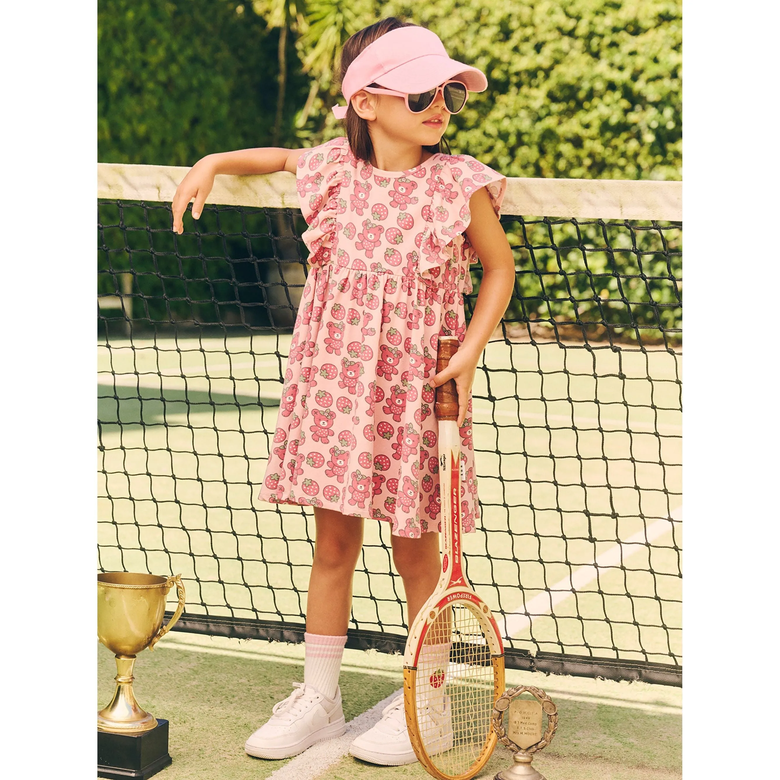 Berry Bear Frill Dress
