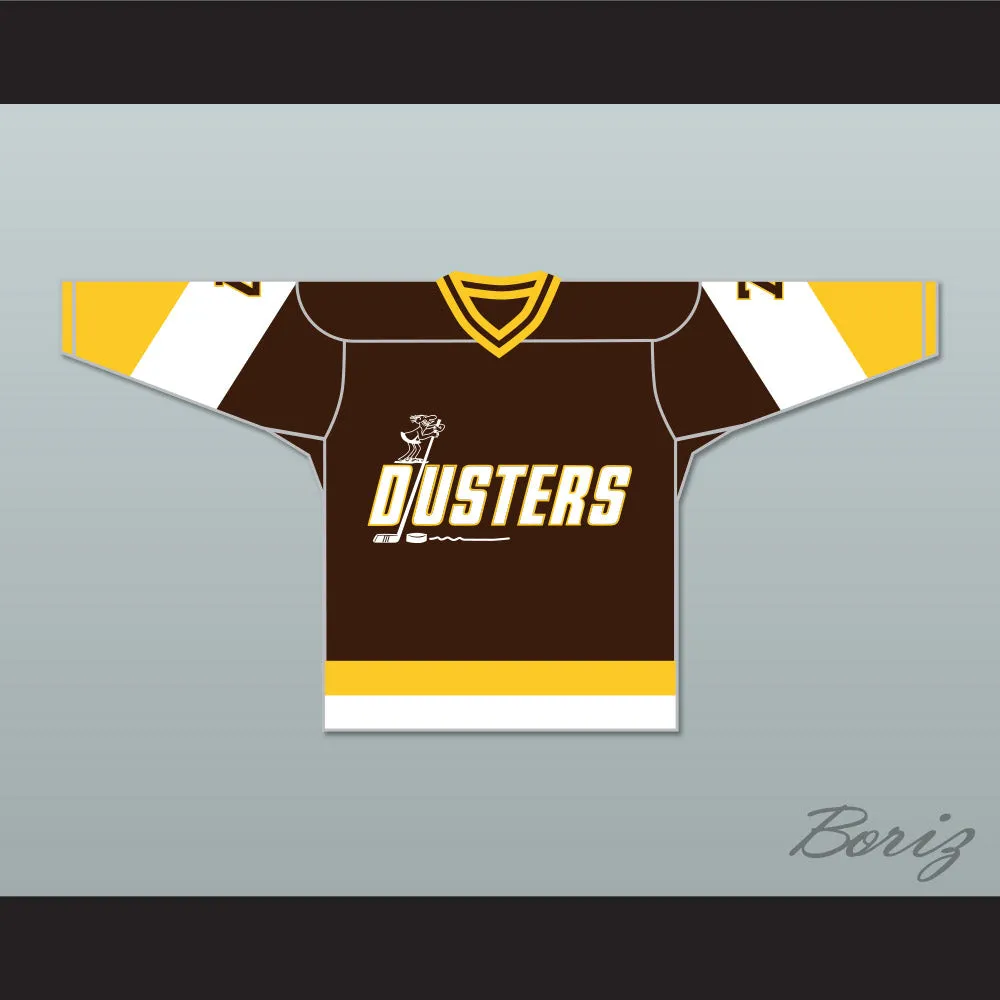 Bill 'Goldie' Goldthorpe 7 Binghamton Broome Dusters Brown Hockey Jersey 3