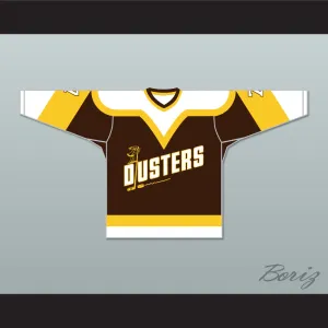 Bill 'Goldie' Goldthorpe 7 Binghamton Broome Dusters Brown Hockey Jersey