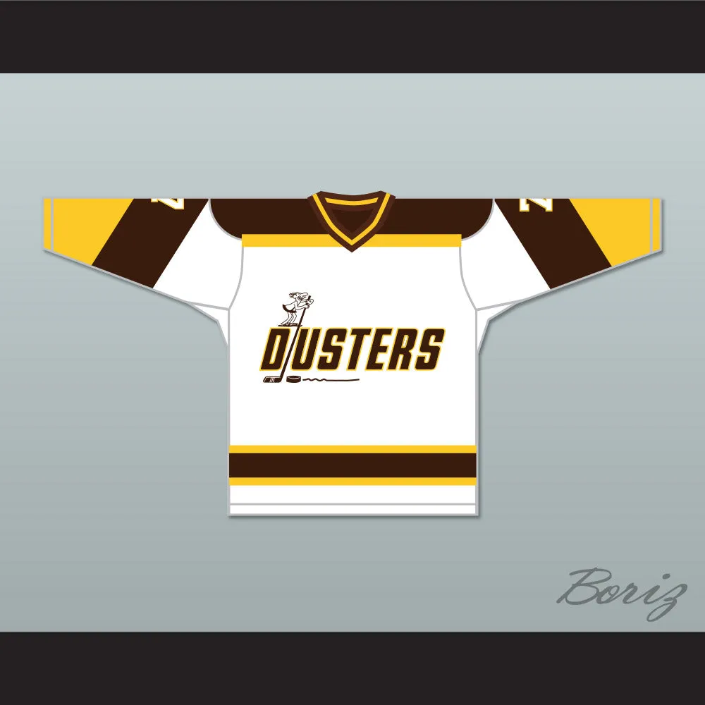 Bill 'Goldie' Goldthorpe 7 Binghamton Broome Dusters White Hockey Jersey 3