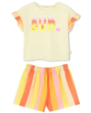 Billieblush Sun T-Shirt & Shorts Set
