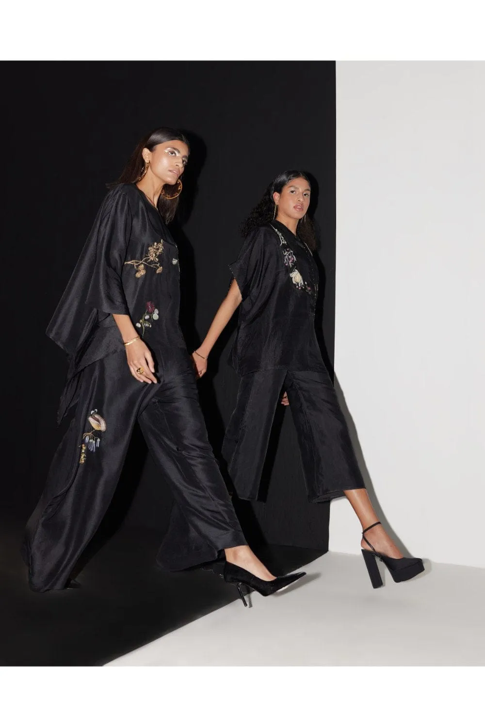 BLACK ORGANZA CULOTTES