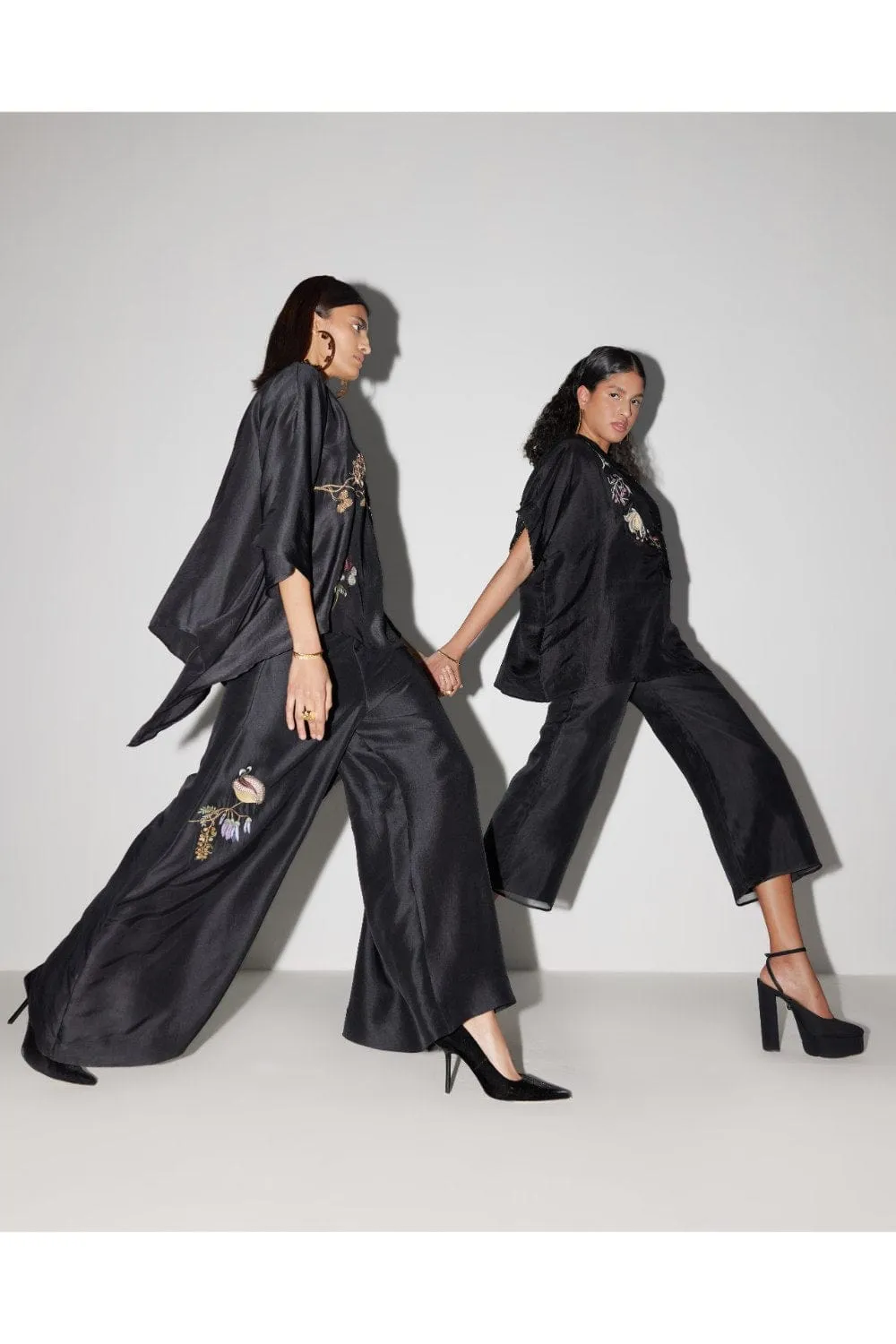BLACK ORGANZA CULOTTES