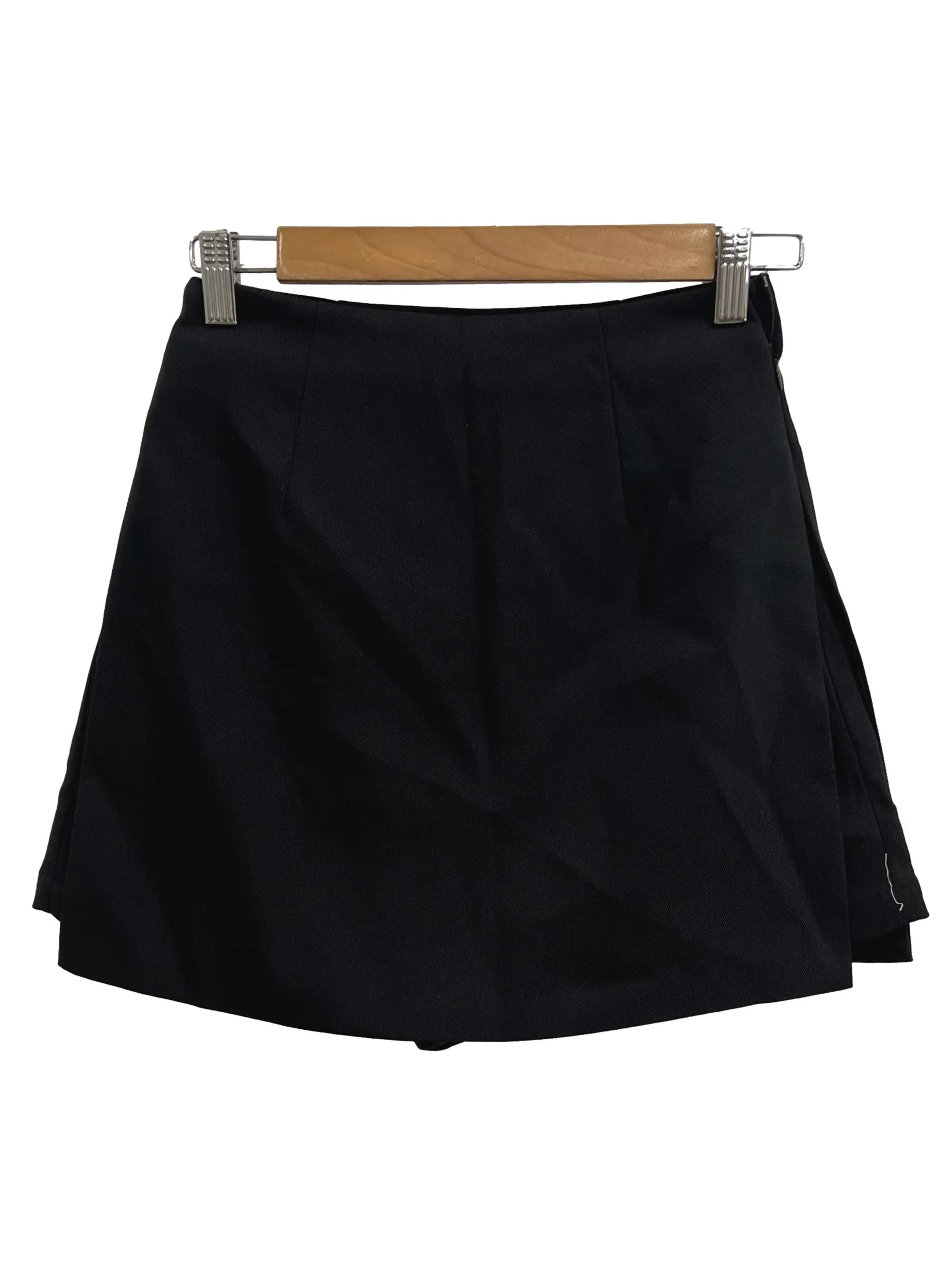 Black Side Slit Skort