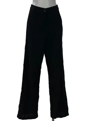 Black Wide Legged Cut Pants