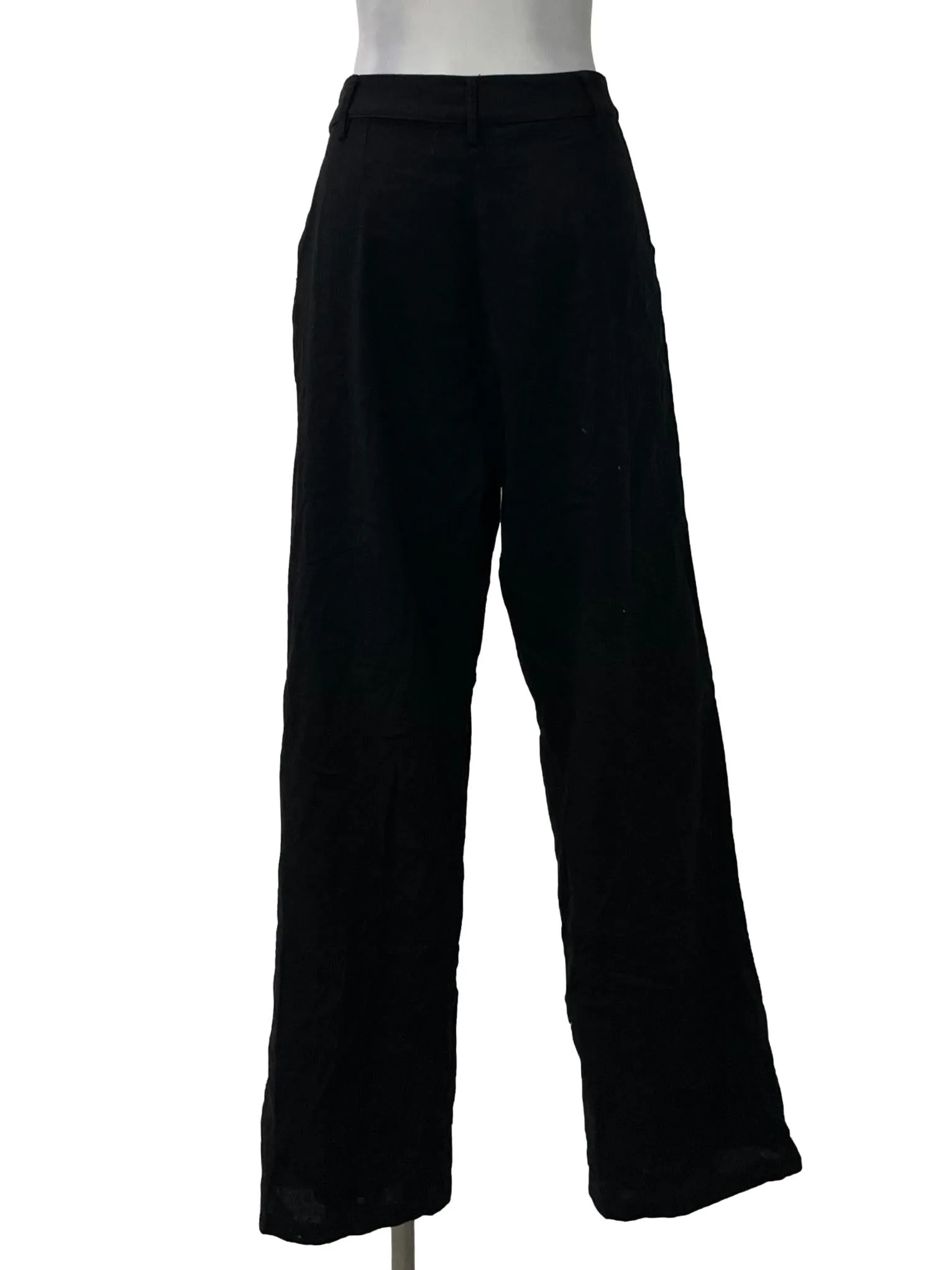 Black Wide Legged Cut Pants