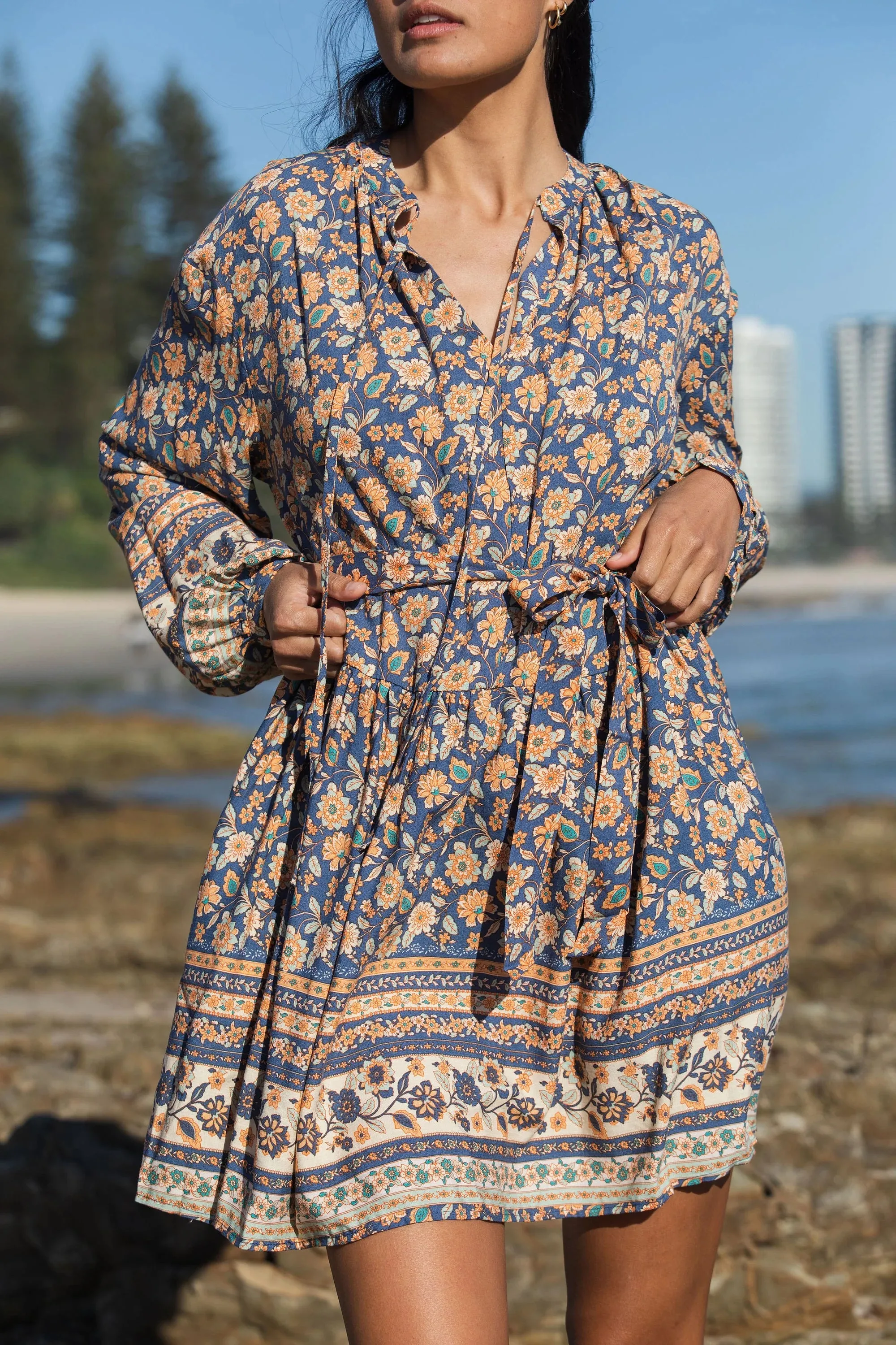 Bohdi Tiered Mini Dress