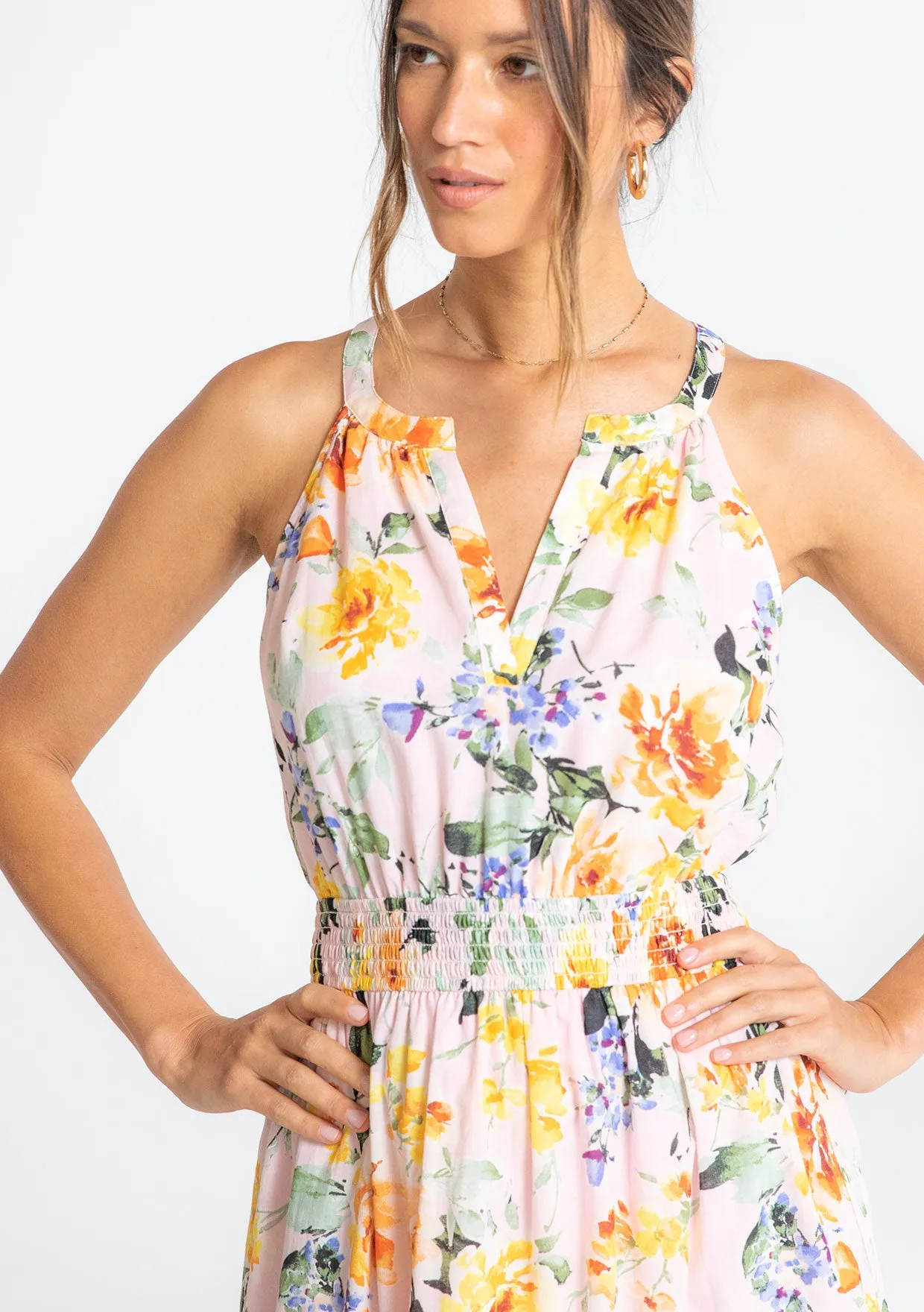 Botanique Halter Maxi Dress