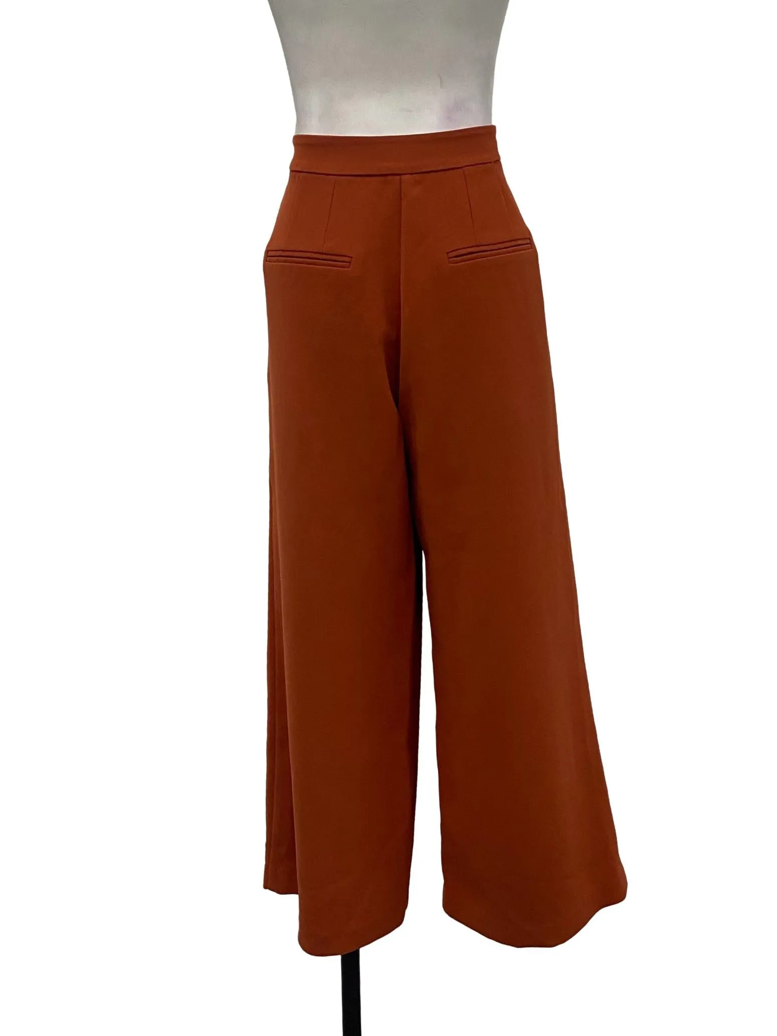 Brick Red Wide Leg Pants OSN
