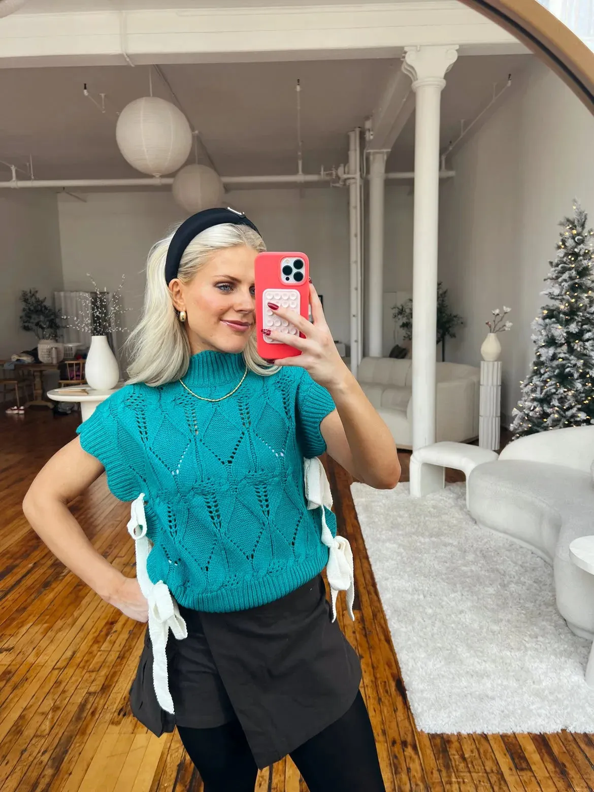 Cable Knit Asymmetric Pullover Sweater