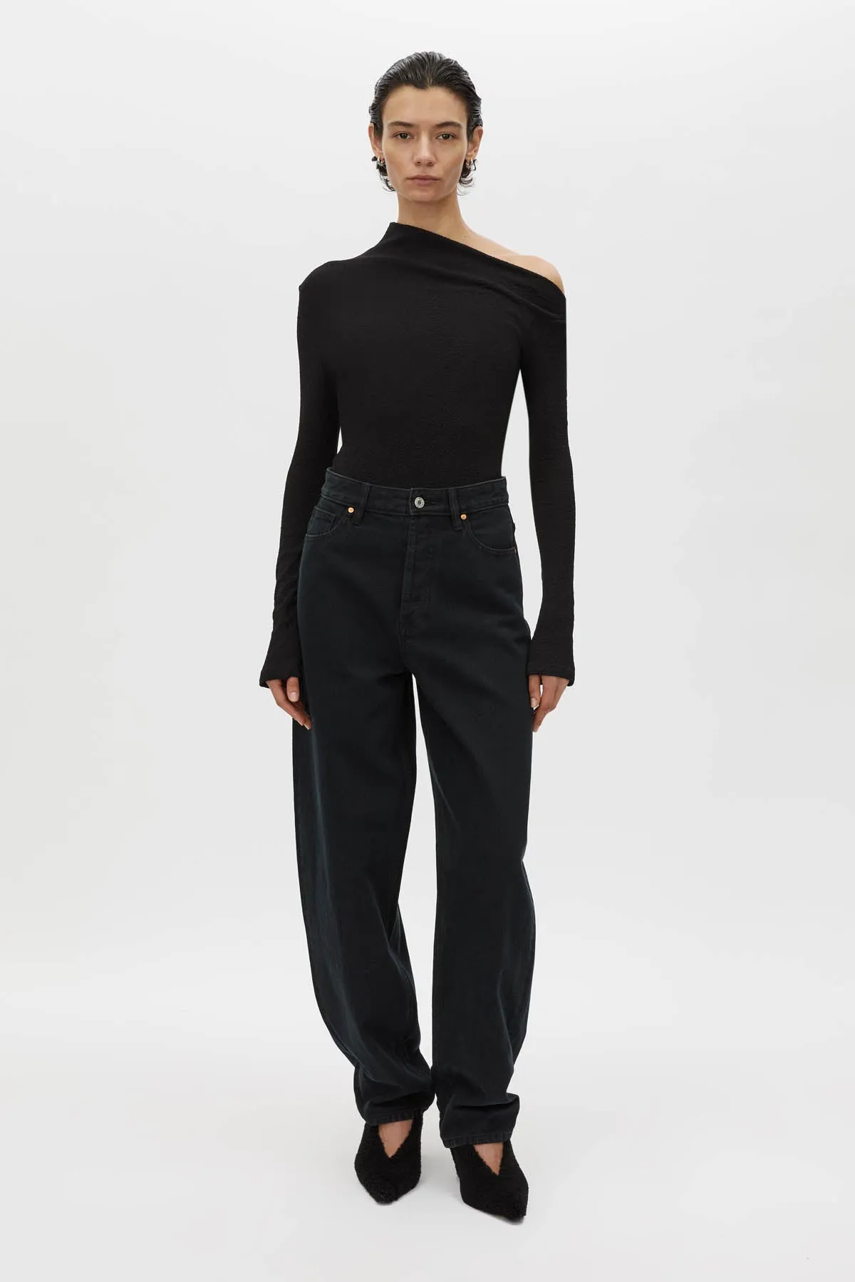 Cali Textured Long Sleeve Top