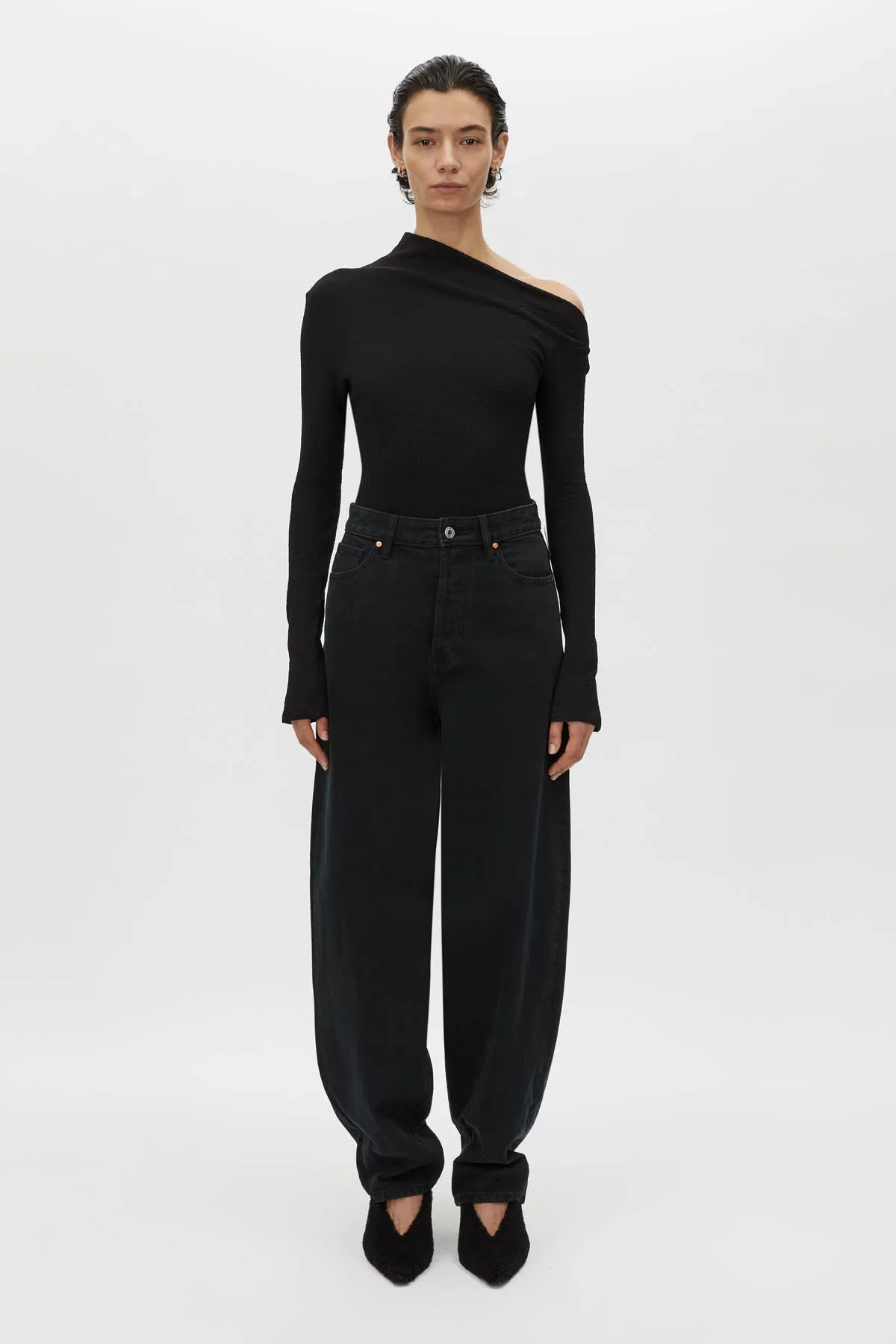 Cali Textured Long Sleeve Top