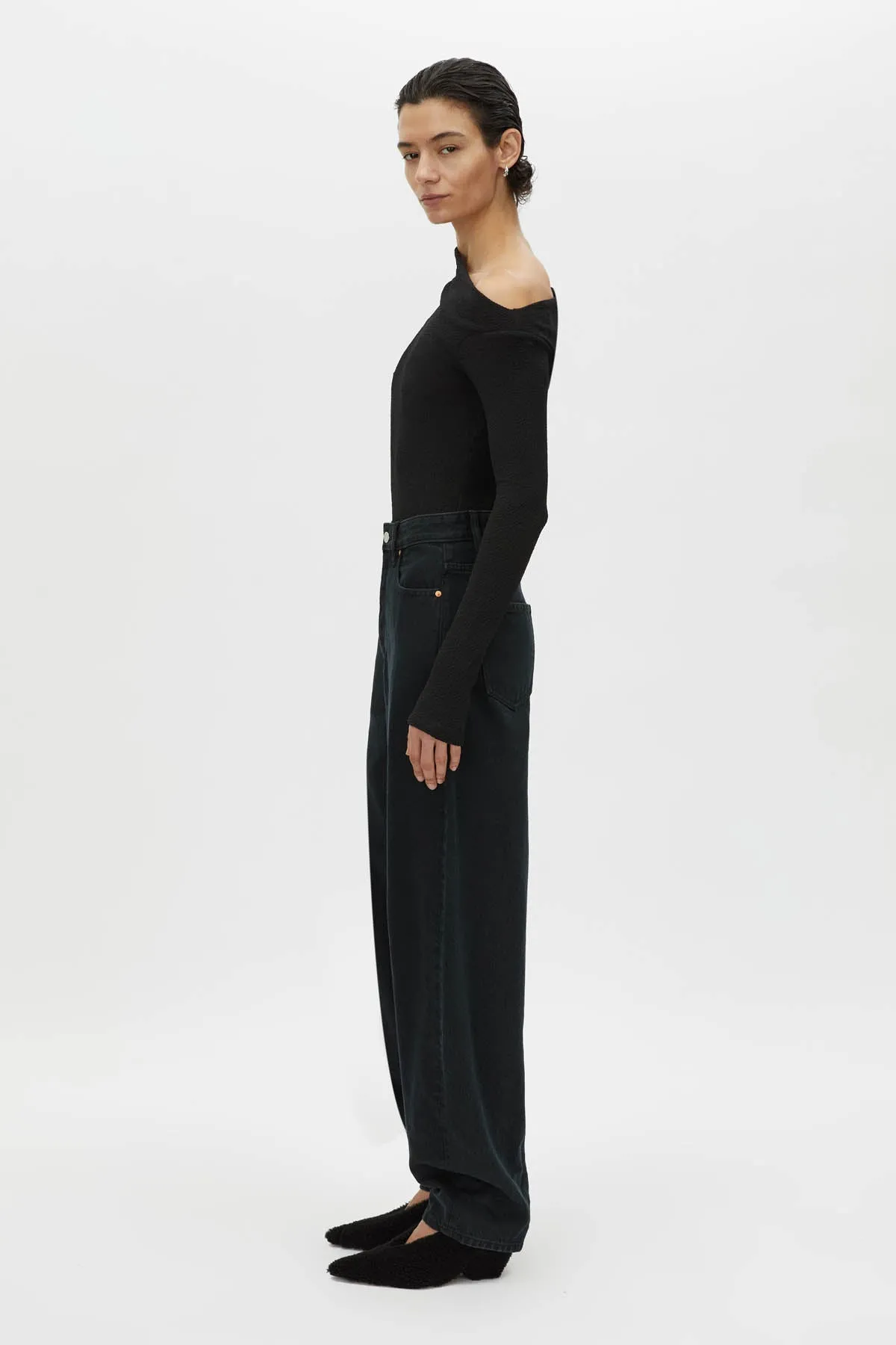 Cali Textured Long Sleeve Top