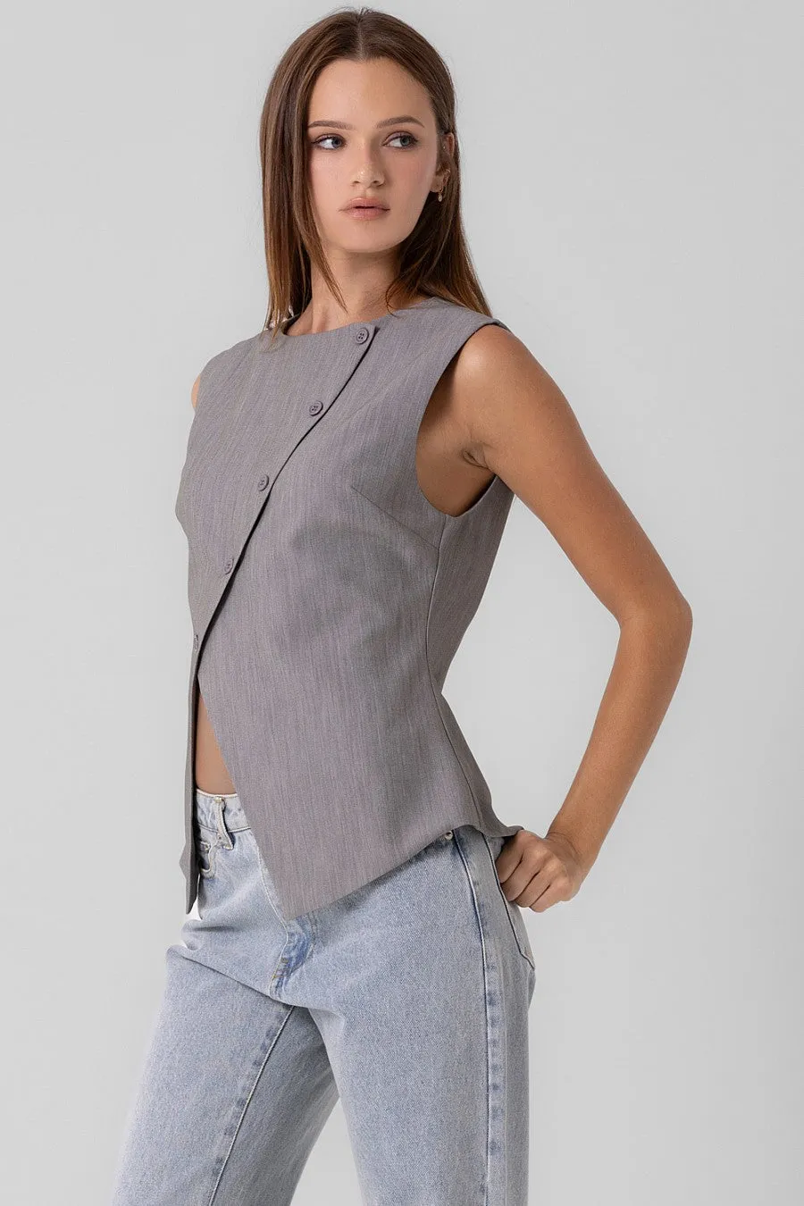 Calliope Asymmetric Vest Top