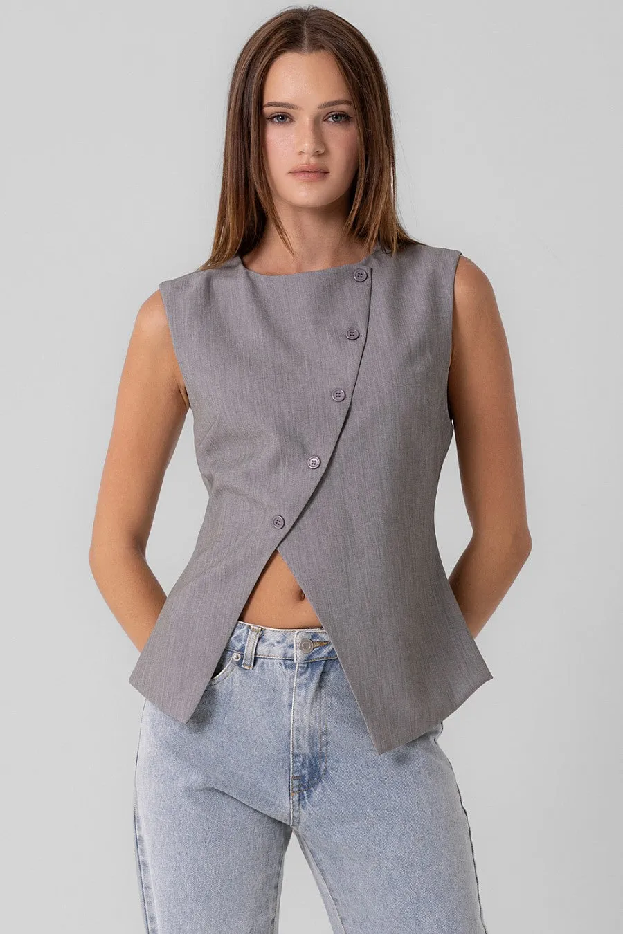 Calliope Asymmetric Vest Top