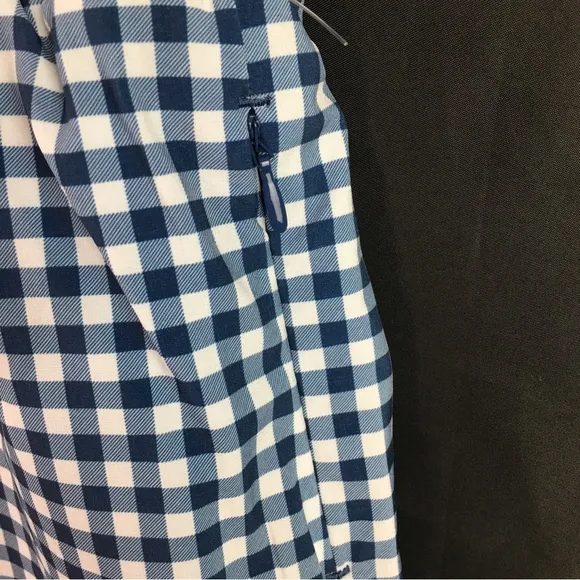 Calme by Johnny Was Blue and White Checkered Elements Run Shorts II Small