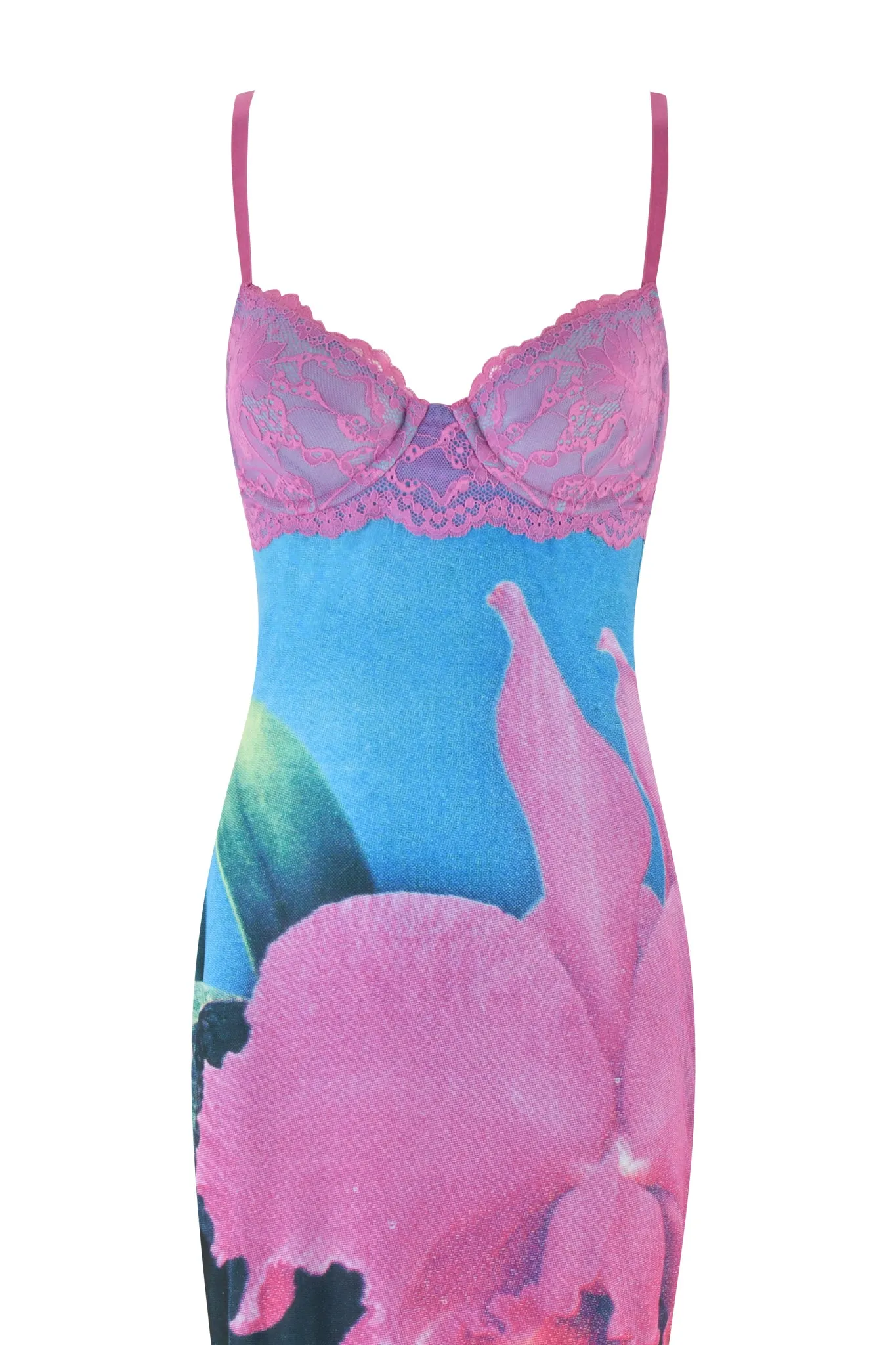 CALYPSO MAXI DRESS - BLUE : FLORAL : BLUE ORCHID PRINT