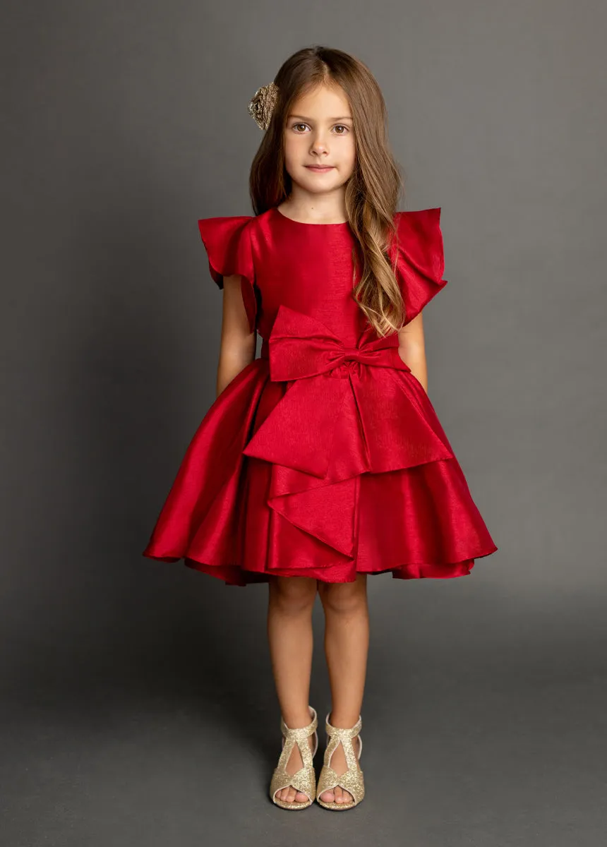 Camryn Dress in Scarlet